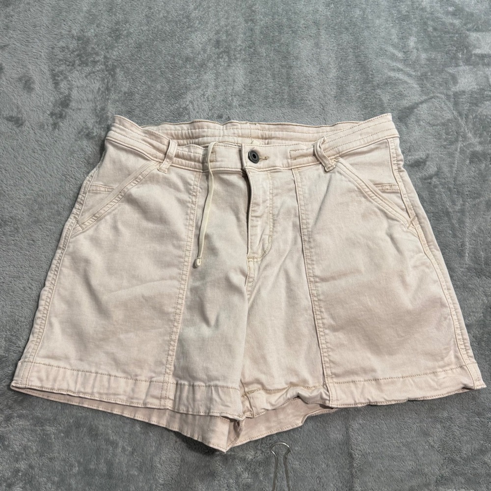 KUHL Women Freeflex Shorts Size 8 Tan Khaki Hiking Outdoor Casual 5-Pocket